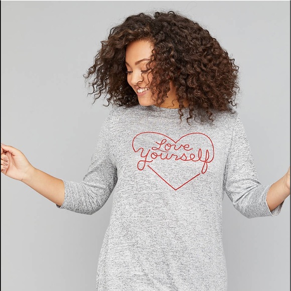 Lane Bryant Tops - Lane Bryant  Love ❤️ yourself graphic tee